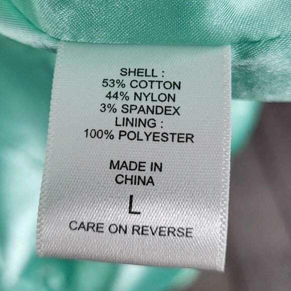 New York & Company Green Belted Double Breasted Trench Pea Coat Jacket Large L - Picture 4 of 16